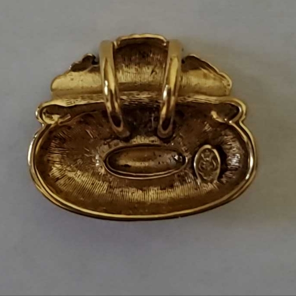 PREMIER DESIGNS Golden Avalon Necklace Pendant Scarf Clip Tie Ring - Picture 2 of 6